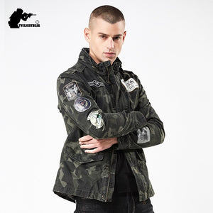 New 4XL Men Camouflage Jacket of Autumn Fashion Stand