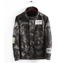 Load image into Gallery viewer, New 4XL Men Camouflage Jacket of Autumn Fashion Stand