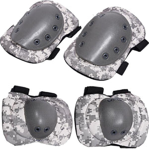 4pcs/set Elbow Knee Pads Gym  CS cosplay Soldier Army Tactical Field Protective