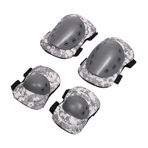 4pcs/set Elbow Knee Pads Gym  CS cosplay Soldier Army Tactical Field Protective