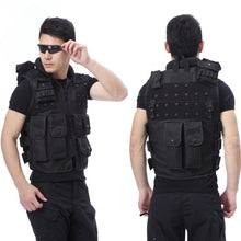 Load image into Gallery viewer, Genuine Man&#39;s Tactical Vest ,bulletproof Vest Model Molle Tactical Black Vest Cs Vest Swat Protective Equipment