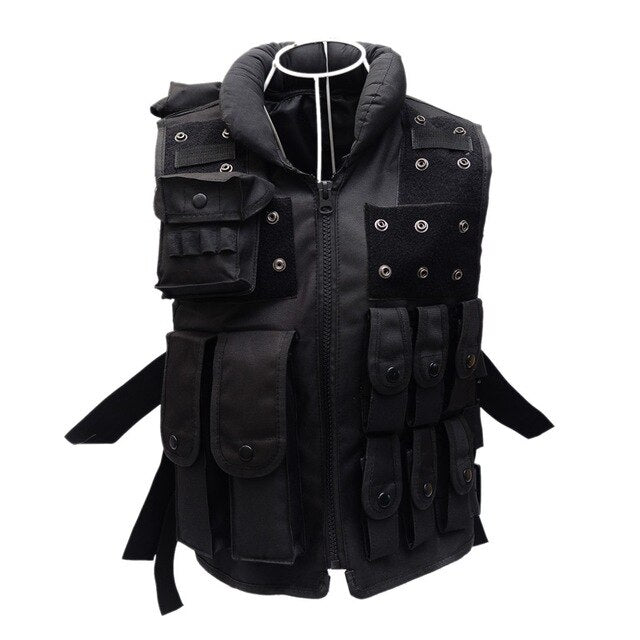 Men Tactical Waistcoat Military Training CS Waistcoat Swat Protective Modular Security Vests