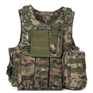 Tactical Vests Military Airsoft SWAT Field Battle Airsoft Molle Combat Assault Plate Carrier Vest Hunting Vest Camouflage Black