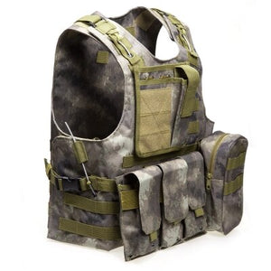 Tactical Vests Military Airsoft SWAT Field Battle Airsoft Molle Combat Assault Plate Carrier Vest Hunting Vest Camouflage Black