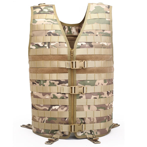 Tactical MOLLE Vest Modular Utility Vests Adjustable Outdoor Molle Waistcoat For CS Wargame Fishing Hunting Gear Swat Militaria