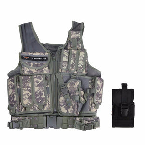 Tactical Vest Outdoor Military Body Armor Wear Hunting Vest Army Swat Molle Vest Camouflage/Army Green