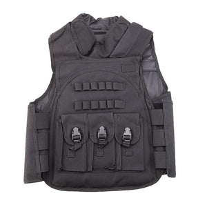 SEWS SWAT Airsoft CS Combat Assault Vest Outdoor Training Waistcoat Black