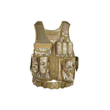 Load image into Gallery viewer, Tactical Swat Black Combat Vest Special Force Military shooting Gear with Holster