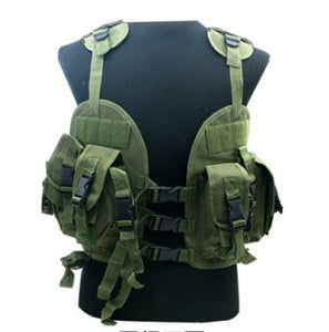 Tactical Vest Waistcoat Combat Swat Water Bag Shooting Assault Vest Military Enthusiast CS Survival Protection Vest