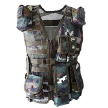 Load image into Gallery viewer, Police Tactical Multi-pocket Vest Outdoor Camouflage Military Body Armor Sports Wear Vest Army Swat Vest