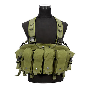 Camouflage Tactical Vest Airsoft Ammo Chest Rig