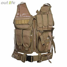 Load image into Gallery viewer, Tactical Military Swat Assault Shooting Hunting Vest with Holster