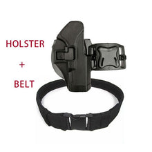 Load image into Gallery viewer, Tactical Airsoft Pistol Holster Glock 17 19 with Molle Belt Magazine Pouch 9mm To .45 Waist Pouch