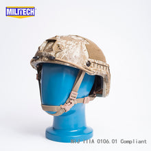Load image into Gallery viewer, ISO Certified MILITECH AOR1 DELUXE Dial NIJ Level IIIA 3A FAST High Cut Bulletproof Aramid Ballistic Helmet With 5 YRS Warranty