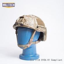 Load image into Gallery viewer, ISO Certified MILITECH AOR1 DELUXE Dial NIJ Level IIIA 3A FAST High Cut Bulletproof Aramid Ballistic Helmet With 5 YRS Warranty