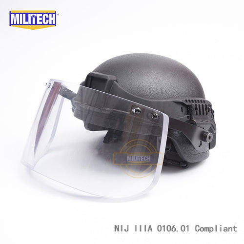 BK MICH ACH Mich Full Cut NIJ IIIA 3A Aramid Ballistic Bullet Proof Bulletproof Helmet With Tactical Visor Railband Set