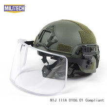 Load image into Gallery viewer, OD MICH ACH ARC OCC Dial Liner NIJ level IIIA 3A Aramid Bulletproof Ballistic Helmet With Tactical Ballistic Visor Set