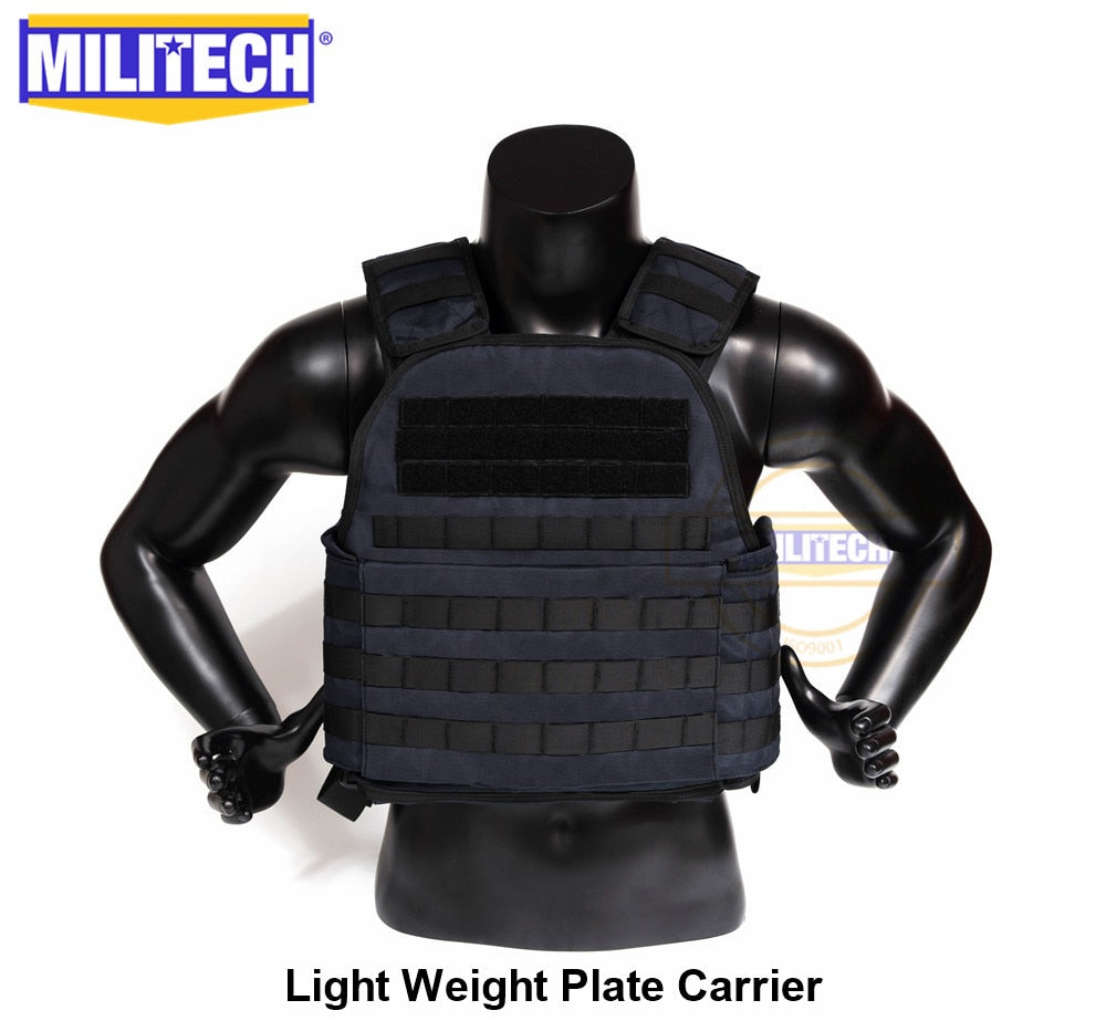 MILITECH Light Weight Plate Carrier Navy Blue NB Military Combat Assault Tactical Vest Police Overt Body Armor Plate Carrier