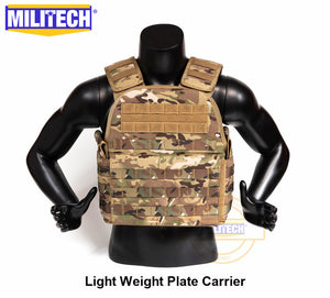 MILITECH Light Weight Plate Carrier Multi Purpose Camo Military Combat Assault Tactical Vest Police Body Armor Plate Carrier