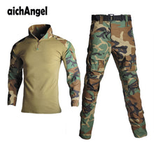 Load image into Gallery viewer, Man Tactical Camouflage Military Uniform Clothing Suit Men Army Clothes Sets Airsoft Combat Military