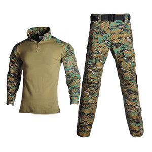 Man Tactical Camouflage Military Uniform Clothing Suit Men Army Clothes Sets Airsoft Combat Military