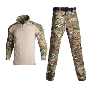 Man Tactical Camouflage Military Uniform Clothing Suit Men Army Clothes Sets Airsoft Combat Military