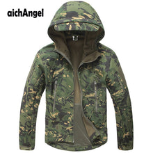 Load image into Gallery viewer, Lurker Shark Skin Softshell Military Tactical Jacket Men Waterproof Coat Camouflage Hooded Jacket Army Camo Windbreakers