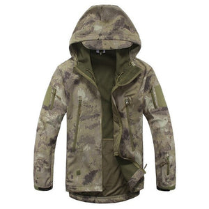 Lurker Shark Skin Softshell Military Tactical Jacket Men Waterproof Coat Camouflage Hooded Jacket Army Camo Windbreakers