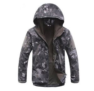 Lurker Shark Skin Softshell Military Tactical Jacket Men Waterproof Coat Camouflage Hooded Jacket Army Camo Windbreakers