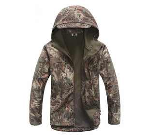 Lurker Shark Skin Softshell Military Tactical Jacket Men Waterproof Coat Camouflage Hooded Jacket Army Camo Windbreakers