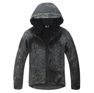 Lurker Shark Skin Softshell Military Tactical Jacket Men Waterproof Coat Camouflage Hooded Jacket Army Camo Windbreakers